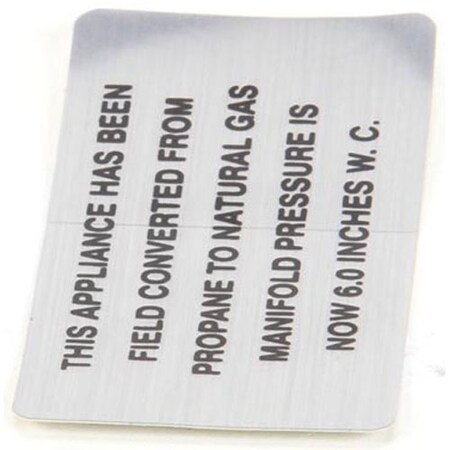 Hobart Propane To Np Plate 00-421727-00006